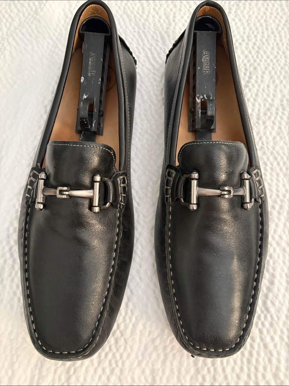 Nordstrom 1901 Men's Bit Loafers Black Leather 13M